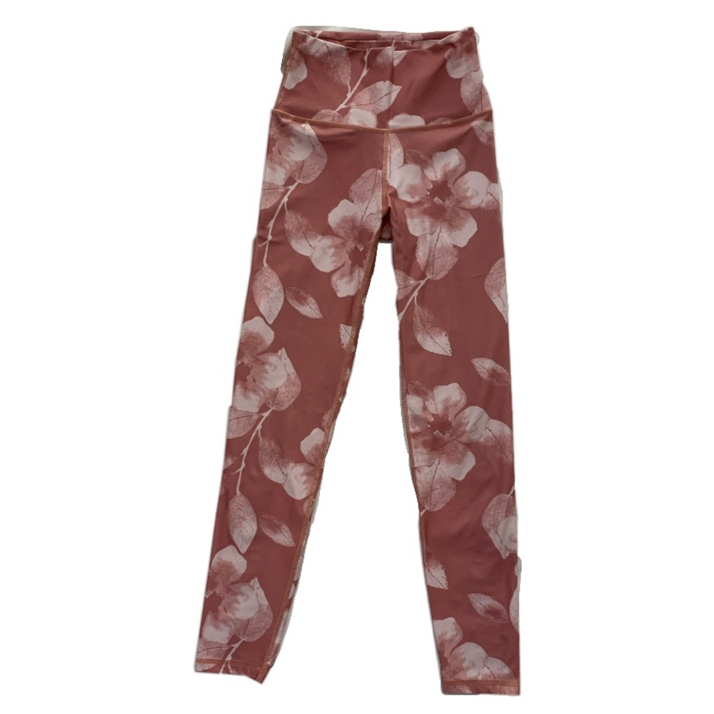 aerie leggings lavender flower pattern ruffles